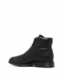 Bottes de loisirs en cuir noires Hogan