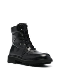 Bottes de loisirs en cuir noires Ferragamo