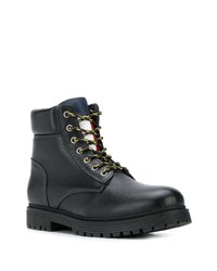 Bottes de loisirs en cuir noires Tommy Jeans