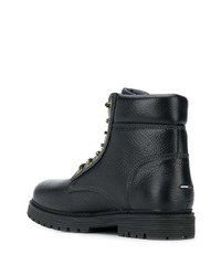 Bottes de loisirs en cuir noires Tommy Jeans