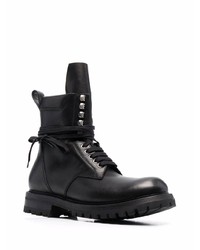 Bottes de loisirs en cuir noires Rick Owens