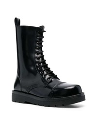 Bottes de loisirs en cuir noires Valentino Garavani