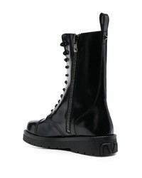 Bottes de loisirs en cuir noires Valentino Garavani