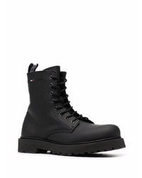 Bottes de loisirs en cuir noires Tommy Jeans