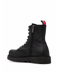 Bottes de loisirs en cuir noires Tommy Jeans