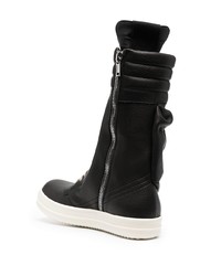 Bottes de loisirs en cuir noires Rick Owens