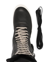 Bottes de loisirs en cuir noires Rick Owens