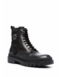 Bottes de loisirs en cuir noires Karl Lagerfeld