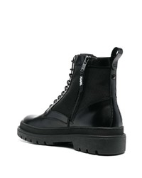 Bottes de loisirs en cuir noires Karl Lagerfeld