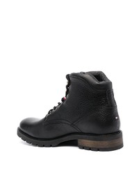 Bottes de loisirs en cuir noires Tommy Hilfiger