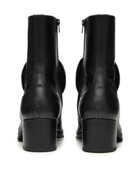 Bottes de loisirs en cuir noires Walter Van Beirendonck