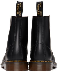 Bottes de loisirs en cuir noires Dr. Martens