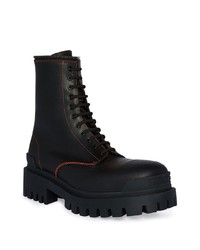 Bottes de loisirs en cuir noires Balenciaga