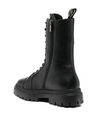 Bottes de loisirs en cuir noires Pollini