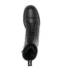 Bottes de loisirs en cuir noires Pollini