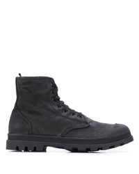 Bottes de loisirs en cuir noires Officine Creative