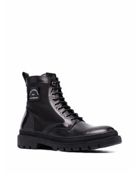 Bottes de loisirs en cuir noires Karl Lagerfeld