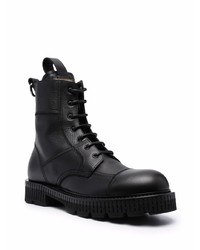 Bottes de loisirs en cuir noires Dolce & Gabbana