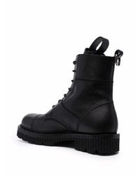 Bottes de loisirs en cuir noires Dolce & Gabbana