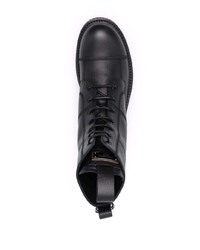 Bottes de loisirs en cuir noires Dolce & Gabbana