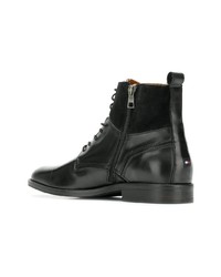 Bottes de loisirs en cuir noires Tommy Hilfiger