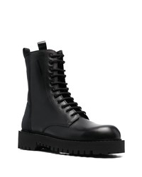 Bottes de loisirs en cuir noires Valentino Garavani