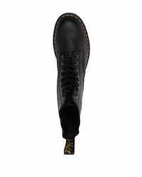 Bottes de loisirs en cuir noires Dr. Martens