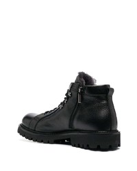 Bottes de loisirs en cuir noires Baldinini