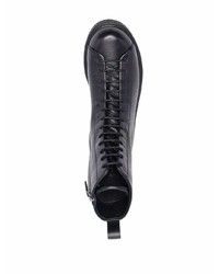 Bottes de loisirs en cuir noires Emporio Armani