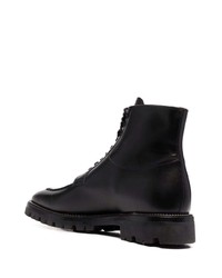 Bottes de loisirs en cuir noires Bally