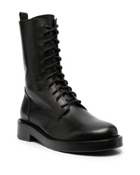 Bottes de loisirs en cuir noires Ann Demeulemeester