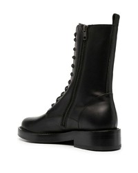 Bottes de loisirs en cuir noires Ann Demeulemeester