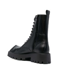 Bottes de loisirs en cuir noires Balenciaga