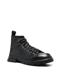 Bottes de loisirs en cuir noires Giuliano Galiano