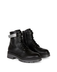 Bottes de loisirs en cuir noires Giuseppe Zanotti