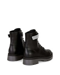 Bottes de loisirs en cuir noires Giuseppe Zanotti