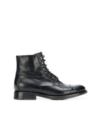 Bottes de loisirs en cuir noires Silvano Sassetti