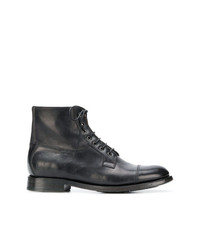 Bottes de loisirs en cuir noires Silvano Sassetti