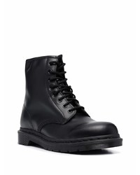 Bottes de loisirs en cuir noires Dr. Martens