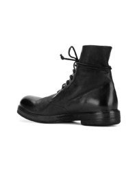 Bottes de loisirs en cuir noires Marsèll