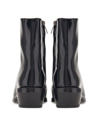 Bottes de loisirs en cuir noires Ferragamo