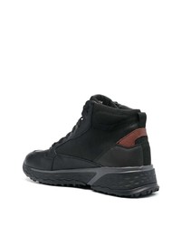 Bottes de loisirs en cuir noires Geox