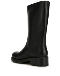 Bottes de loisirs en cuir noires Raf Simons