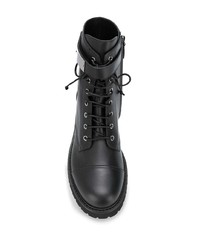 Bottes de loisirs en cuir noires Giuseppe Zanotti