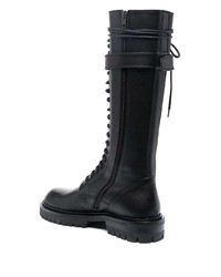 Bottes de loisirs en cuir noires Ann Demeulemeester