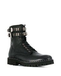 Bottes de loisirs en cuir noires Philipp Plein