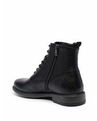 Bottes de loisirs en cuir noires Geox