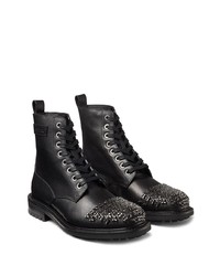 Bottes de loisirs en cuir noires Jimmy Choo