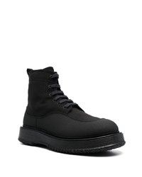 Bottes de loisirs en cuir noires Hogan