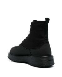 Bottes de loisirs en cuir noires Hogan